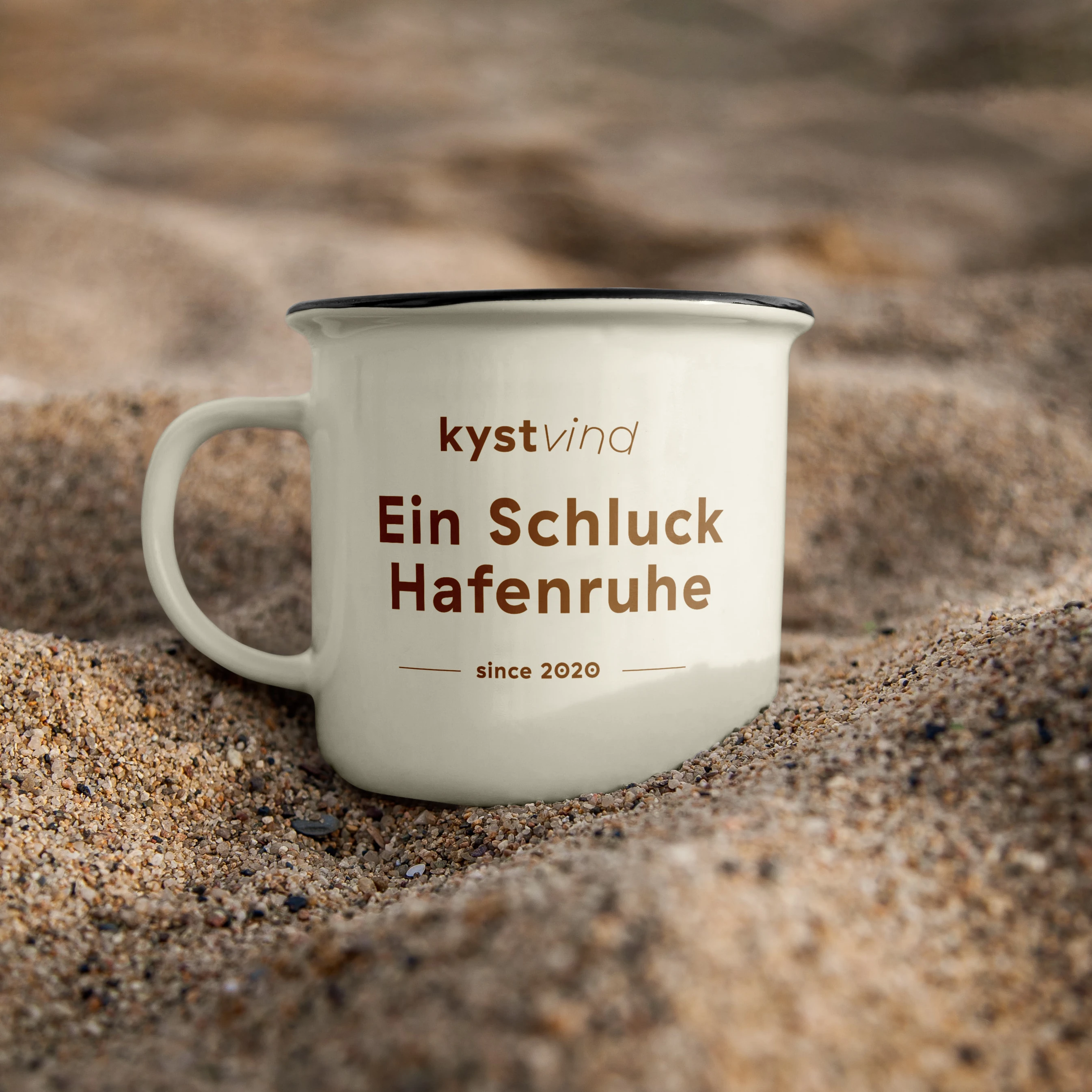 Tasse mit Kystvind-Logo